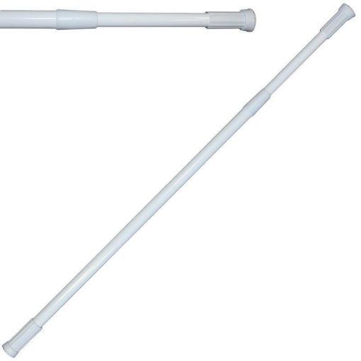 Zuhanyfüggöny tartó, fehér színű, 70-120cm