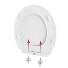 Model 302 Fit WC-tető, Fehér, Duroplast