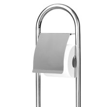 Model 101, króm álló WC-papír tartó WC-kefével 