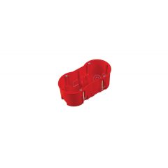   Halogénmentes gipszkarton szerelvénydoboz, mély, PK60 kettes, 60mm, IP30