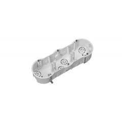   Gipszkarton szerelvénydoboz, fehér, PK60 hármas, 45mm, IP30