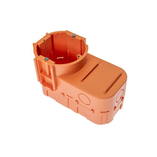 Süllyesztett szerelvénydoboz, 80 mm, Ø68, elektronikához, narancssárga