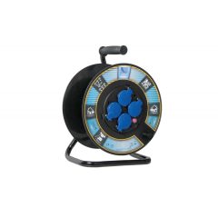   Üres kábeldob Ø300mm, 4x16A (230V), hőkioldó biztosítékkal, IP44