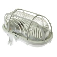 Hajólámpa műanyag hálóval és búrával, UV-álló 60W; IP44
