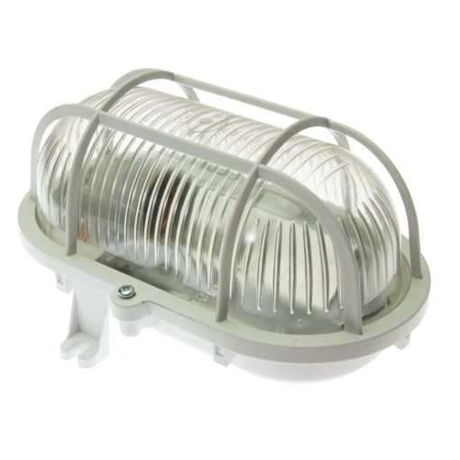 Hajólámpa műanyag hálóval és búrával, UV-álló 60W; IP44