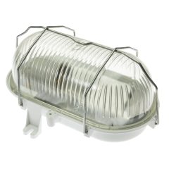   Hajólámpa fém hálóval, UV-álló műanyag búrával 100W; IP44