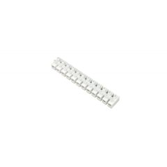   Vágható műanyag sorkapocs, fehér, 12 tagú, 4mm2, flexibilis