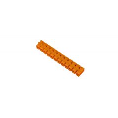   Vágható műanyag sorkapocs, narancssárga, 12 tagú, 4mm2, flexibilis