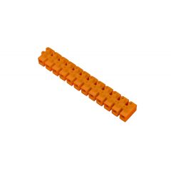   Vágható műanyag sorkapocs, narancssárga, 12 tagú, 10mm2, flexibilis