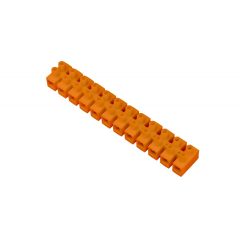   Vágható műanyag sorkapocs, narancssárga, 12 tagú, 16mm2, flexibilis