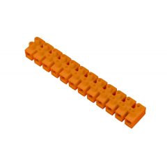   Vágható műanyag sorkapocs, narancssárga, 12 tagú, 25mm2, flexibilis