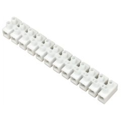   Vágható műanyag sorkapocs, fehér, 12 tagú, 25mm2, flexibilis