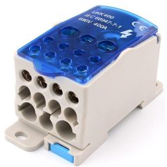   Fővezetéki leágazó sorkapocs 1x95-185, 2x6-35, 5x2,5-16, 4x2,5-10, elosztóblokk  400A
