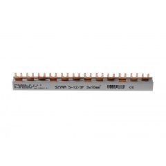 Villás fázissín, 63A, 3 fázisú, 12 modul, 10mm2, 215mm