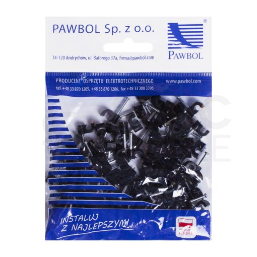 Kábelszorító 10mm (100-as csomag), fekete