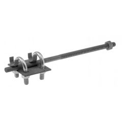   Villámvédelmi vezetékfeszítő, rögzítővel, 220mm, M10 csavar